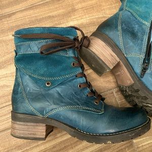 Dromedaris Lace-Up Ankle Leather Boots